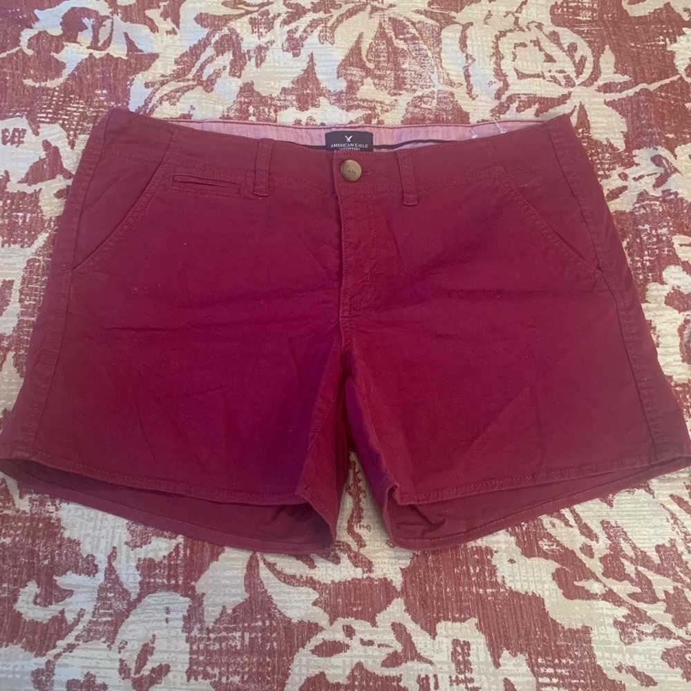 Wine Colored American Eagle “Shortie” Shorts (#85)